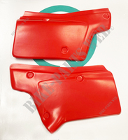 Side covers set Honda XR350R 1983, 84 Flash Red color